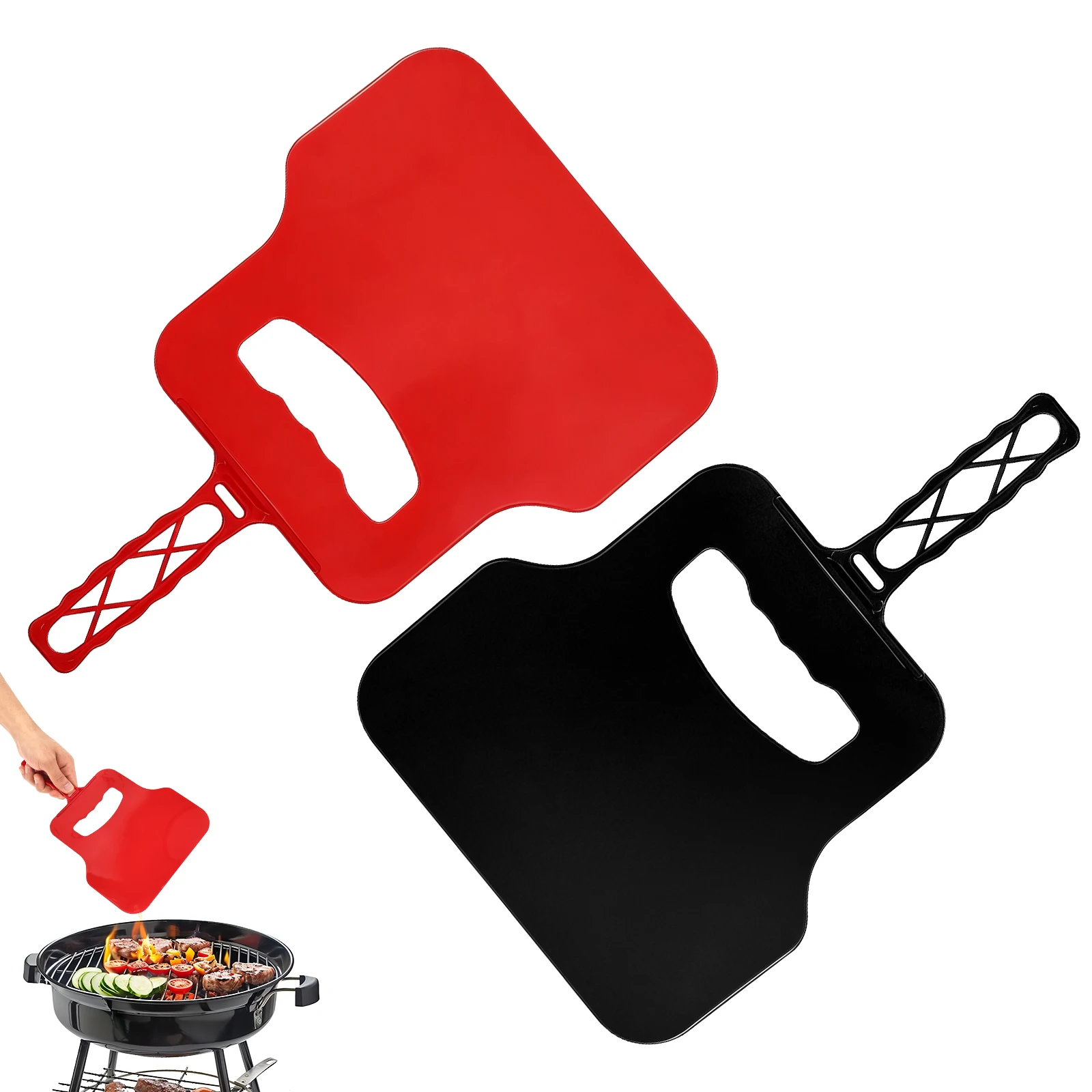 Camping Cooking Fire - مولد رياح يدوي بلاستيكي، مروحة يدوية