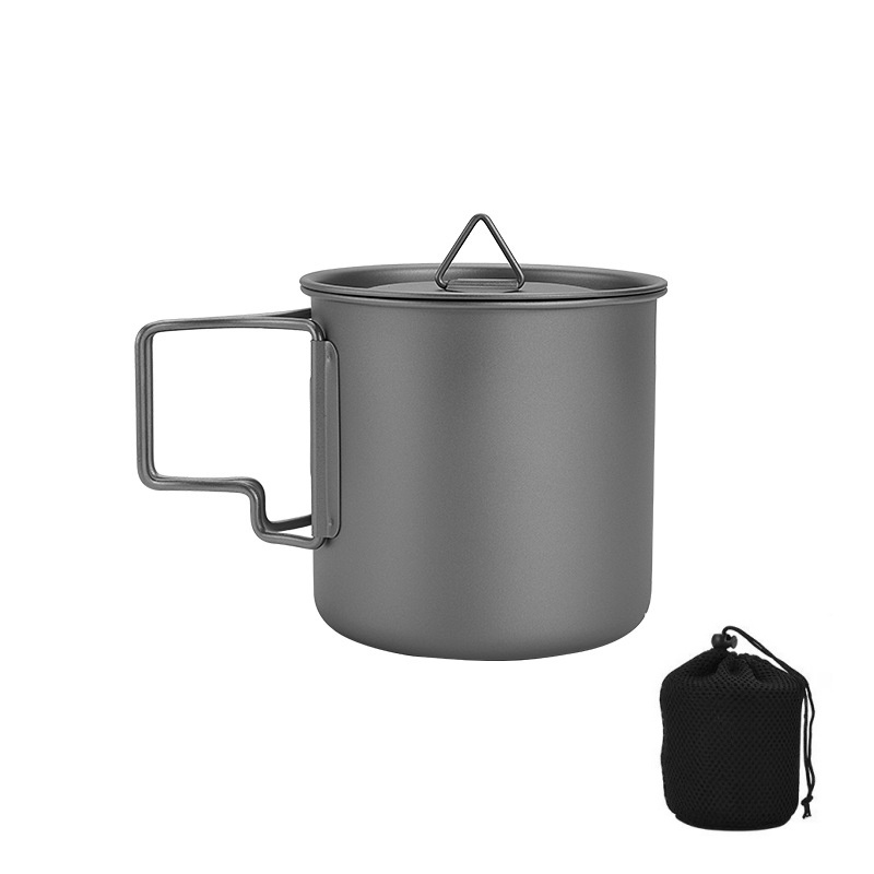 Camping Cooking Roll - كوب تخييم من التيتانيوم بمقبض قابل