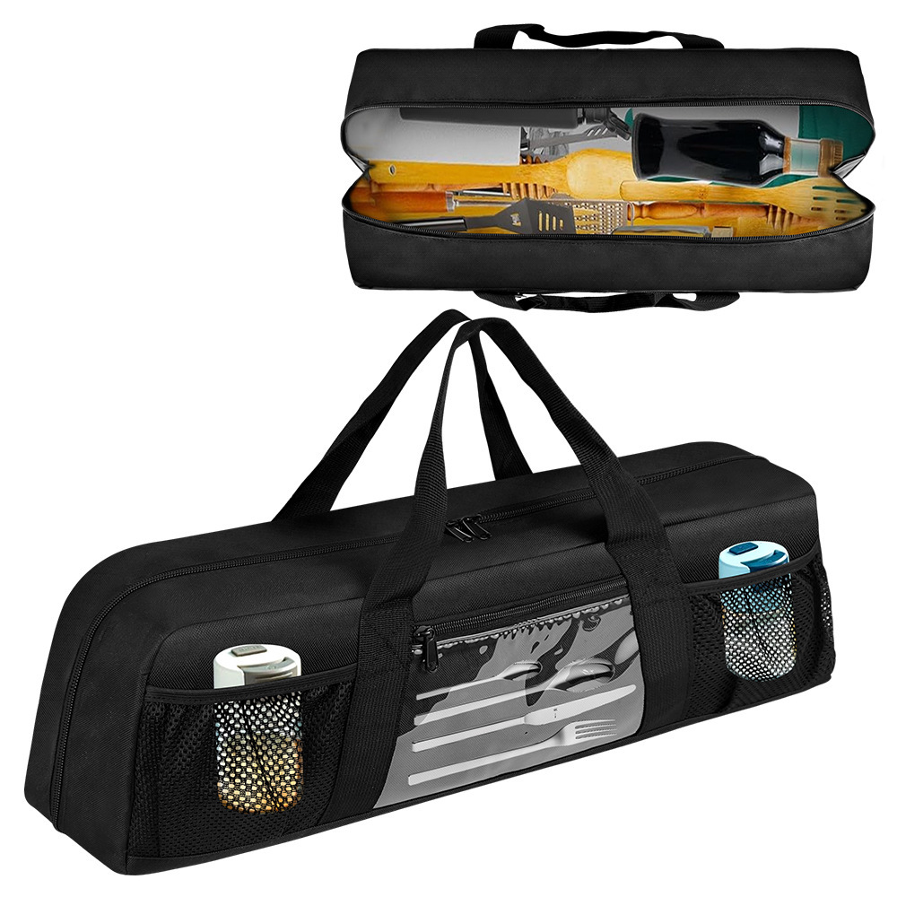 Camping Cooking Equipment Bag - حقيبة تخزين أدوات الشواء المتينة، حقيبة