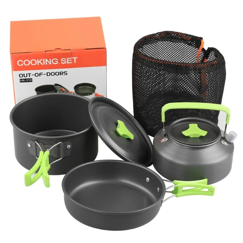 Camping Cooking Equipment Bag - مجموعة أدوات الطهي للتخييم، مجموعة أدوات