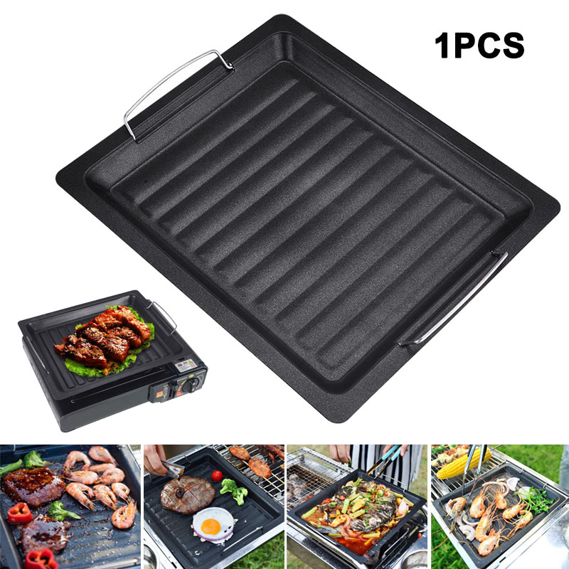 Camping Cooking Plate - مقلاة شواء مربعة سميكة للاستخدام الخارجي