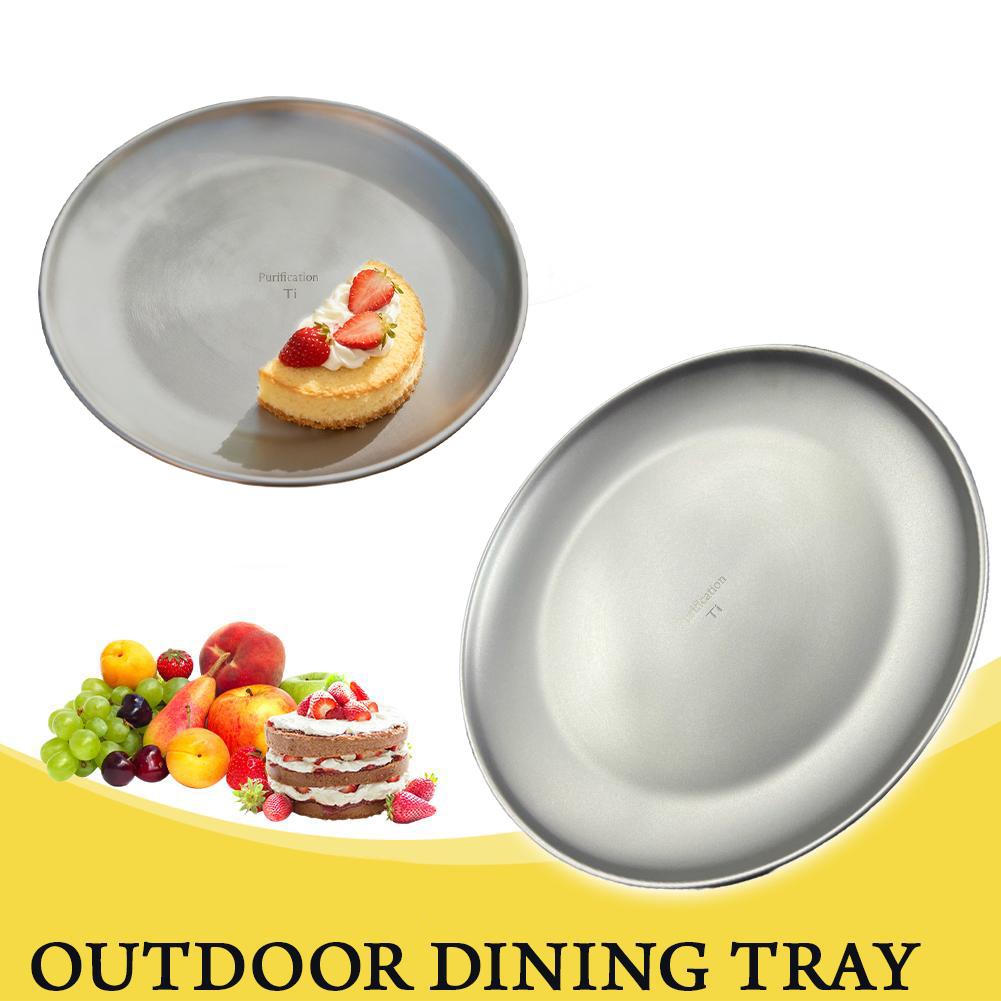 Camping Cooking Plate - طبق تخييم من التيتانيوم النقي خفيف