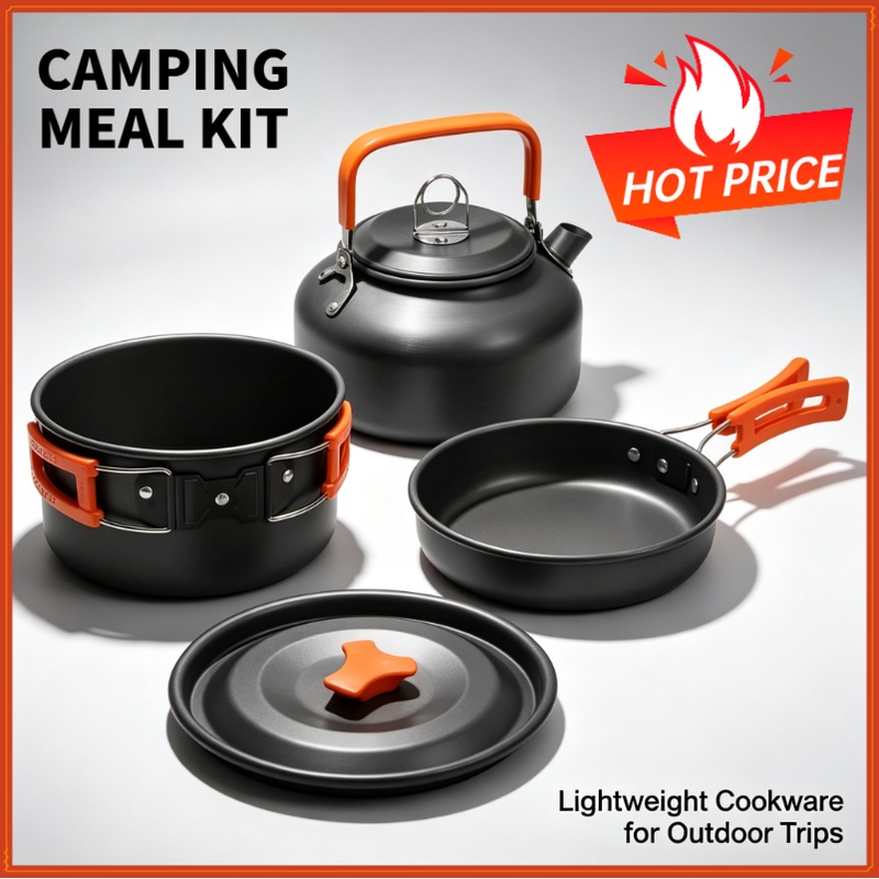 Camping Cooking Roll - مجموعة أدوات الطهي للتخييم، أدوات طهي