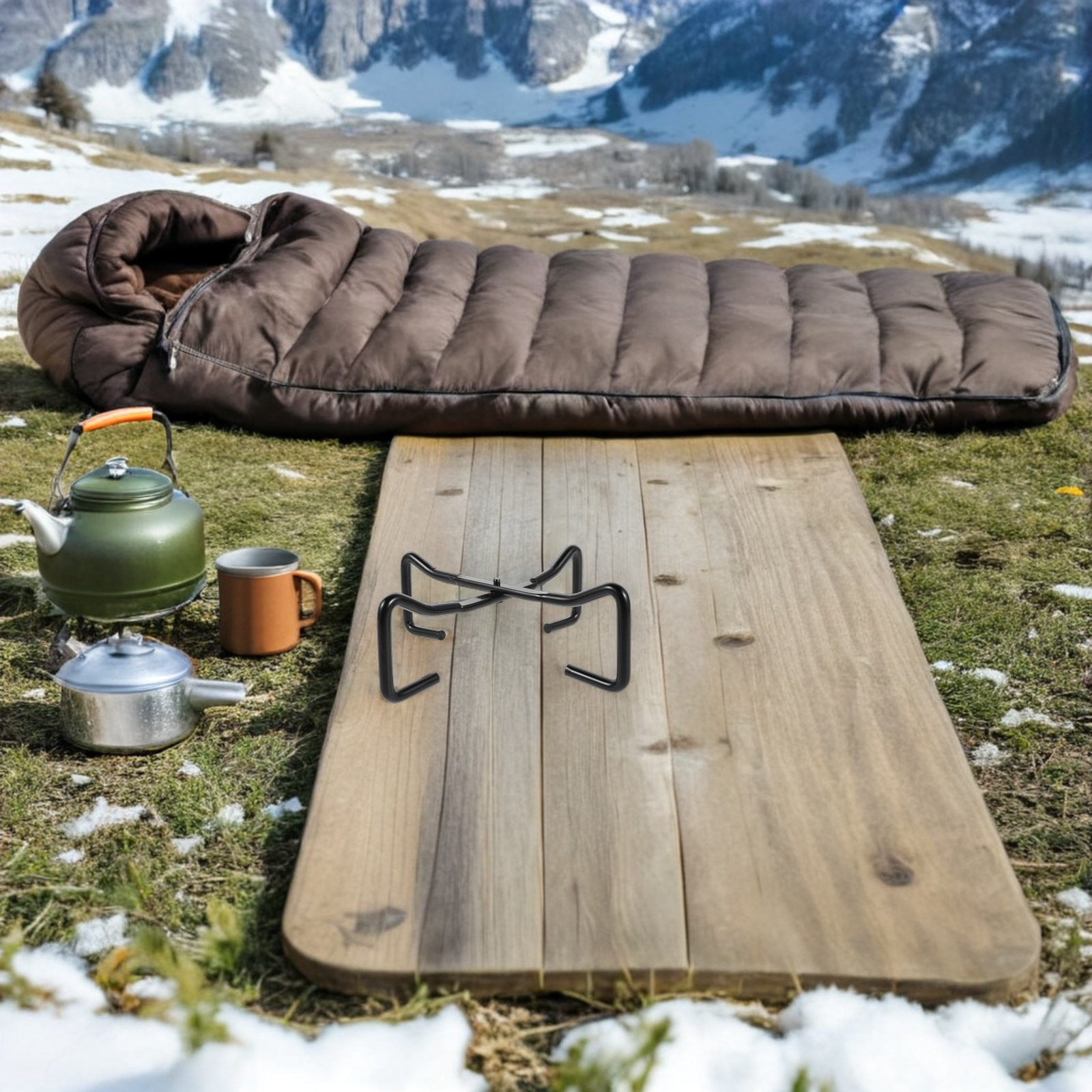 Camping Cooking Dutch Oven - وعاء طهي من الحديد الزهر قابل