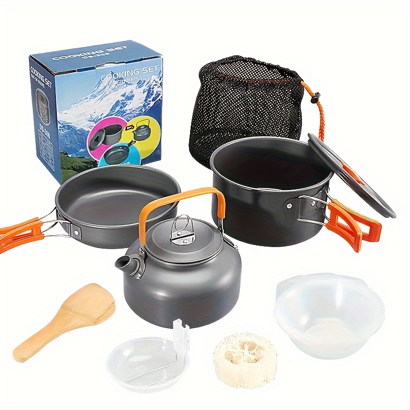 Camping Cooking Equipment Bag - طقم أواني طهي خفيف الوزن للغاية