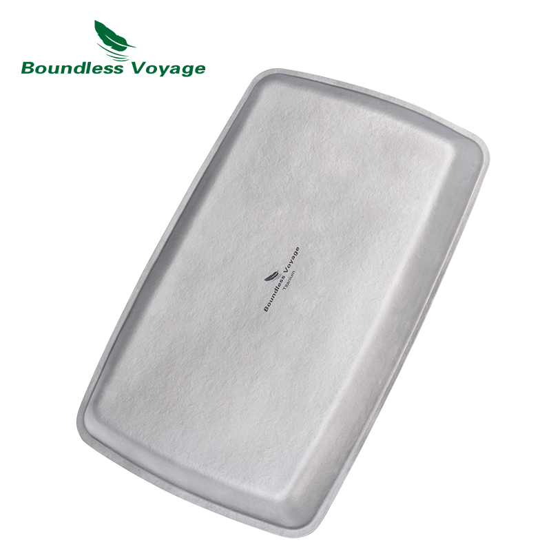 Camping Cooking Plate - صينية طهي وتقديم مربعة من التيتانيوم