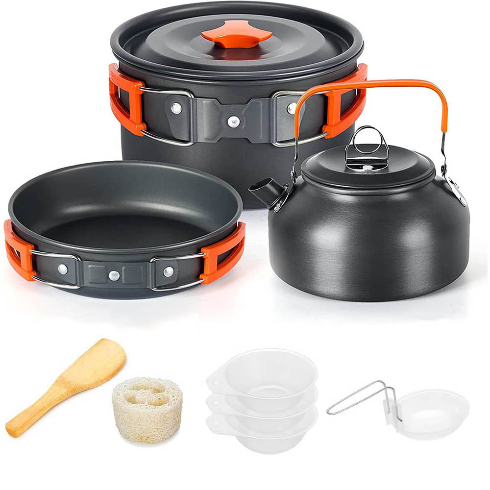 طقم أواني طهي للتخييم في الهوا - مراجعة Camping Cooking Equipment Bag وسعره