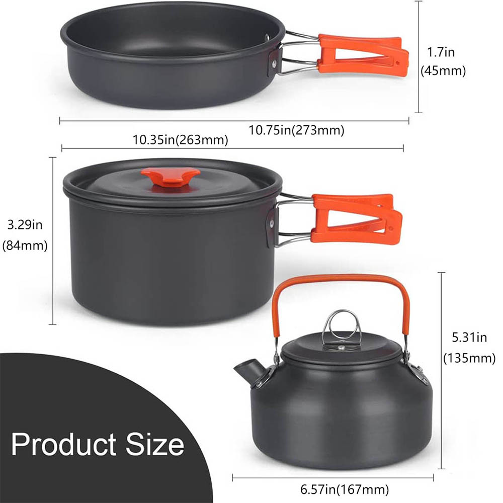 طقم أواني طهي للتخييم في الهوا - مراجعة Camping Cooking Equipment Bag وسعره