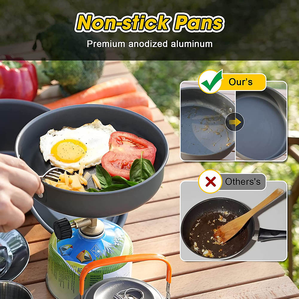 طقم أواني طهي للتخييم في الهوا - مراجعة Camping Cooking Equipment Bag وسعره