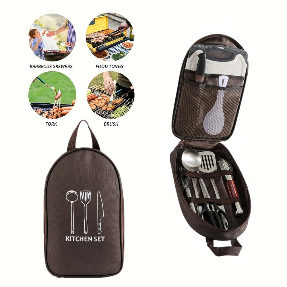 حقيبة طهي محمولة للاستخدام الخ - مراجعة Camping Cooking Roll وسعره