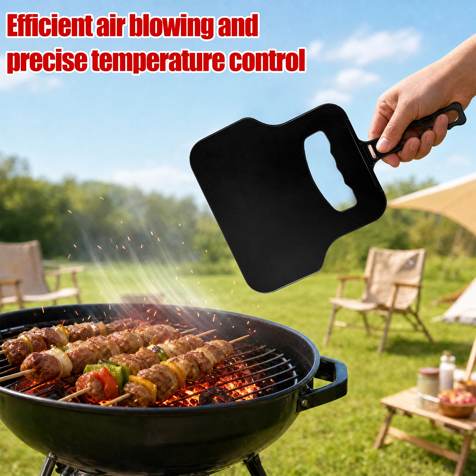 مولد رياح يدوي بلاستيكي، مروحة - مراجعة Camping Cooking Fire وسعره