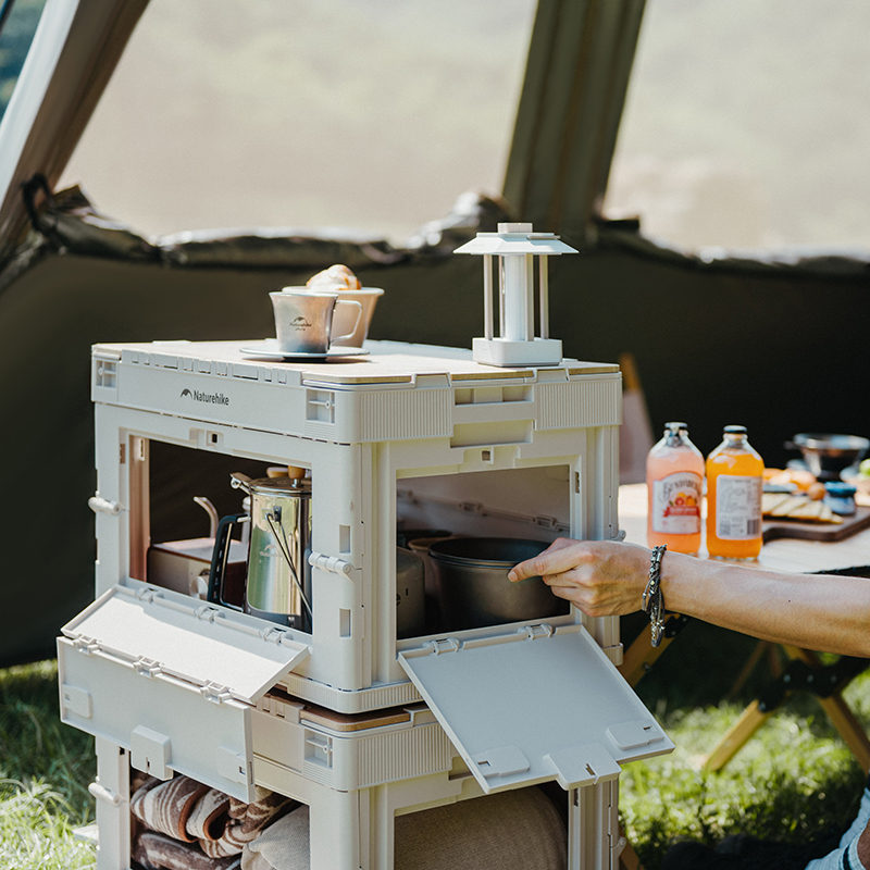 صندوق تخزين محمول قابل للطي من - مراجعة Camping Cooking Table وسعره