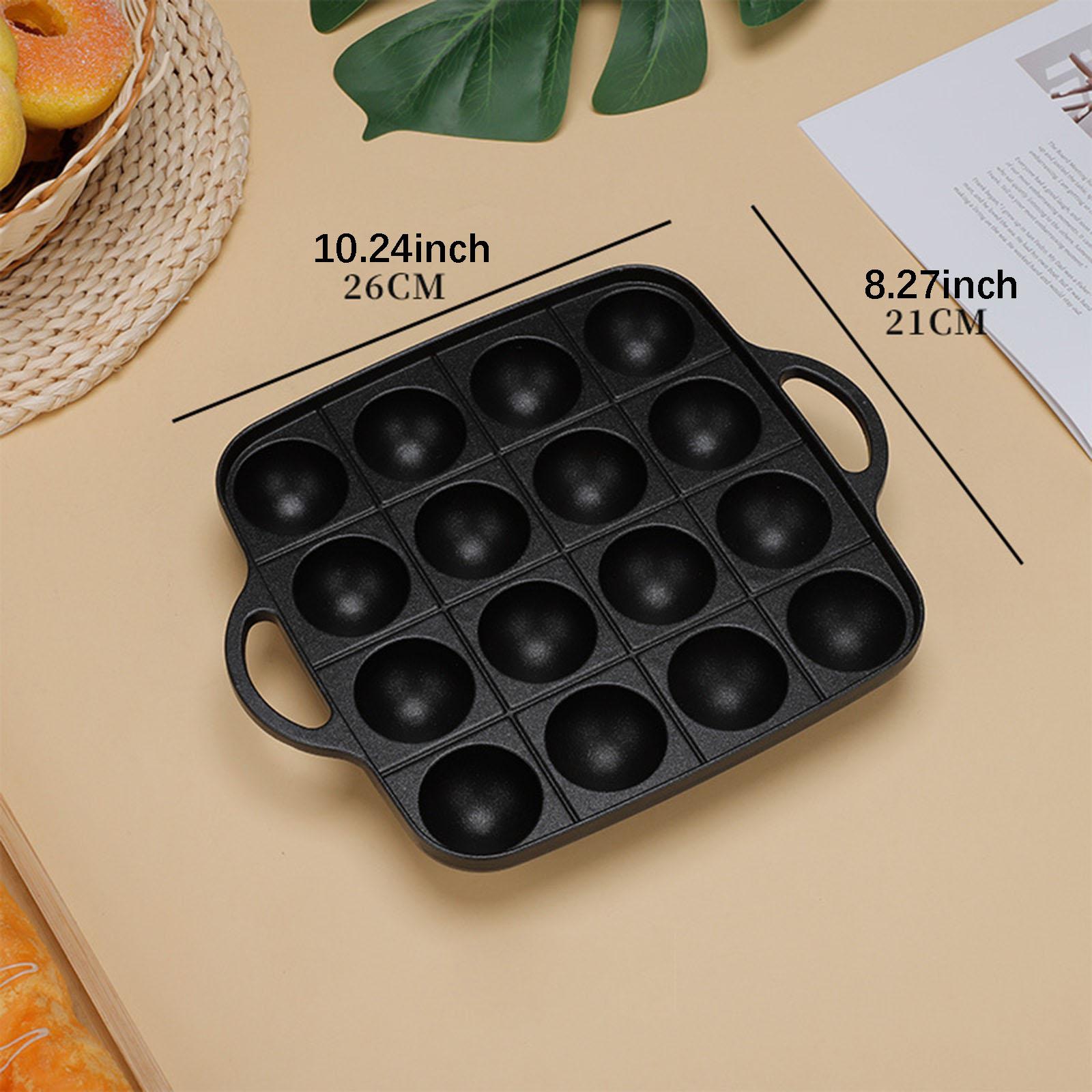 مقلاة تاكوياكي بـ 16 تجويفًا،  - مراجعة Camping Cooking Plate وسعره