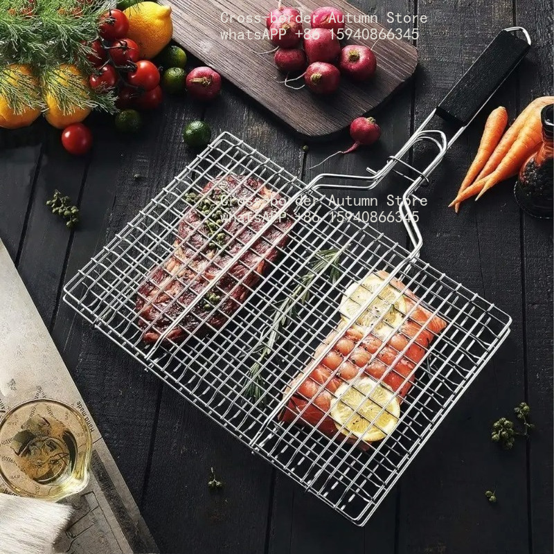 رف شواء محمول قابل للطي من الف - مراجعة Camping Cooking Basket وسعره