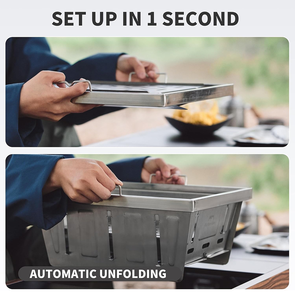 Naturehike التخييم شواية الفحم - مراجعة Camping Cooking Table وسعره