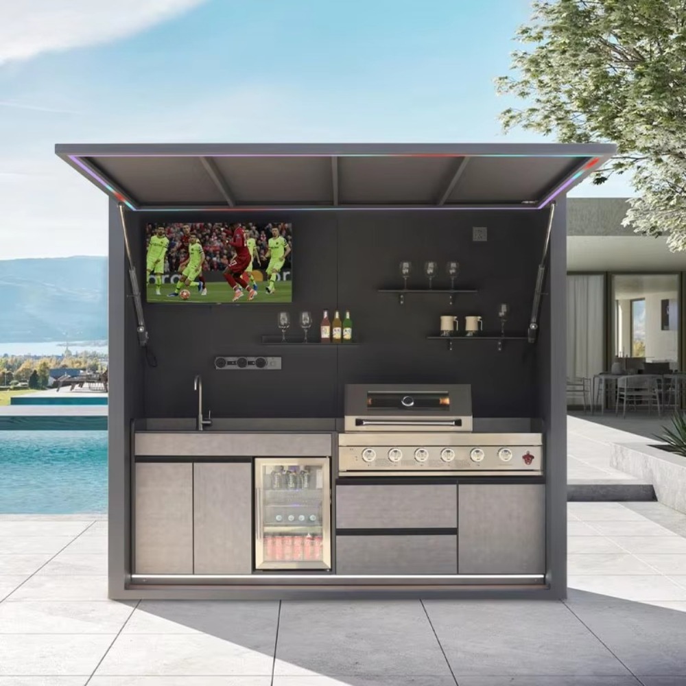 خزانة مطبخ من الألومنيوم للفنا - مراجعة Camping Cooking Canopy وسعره