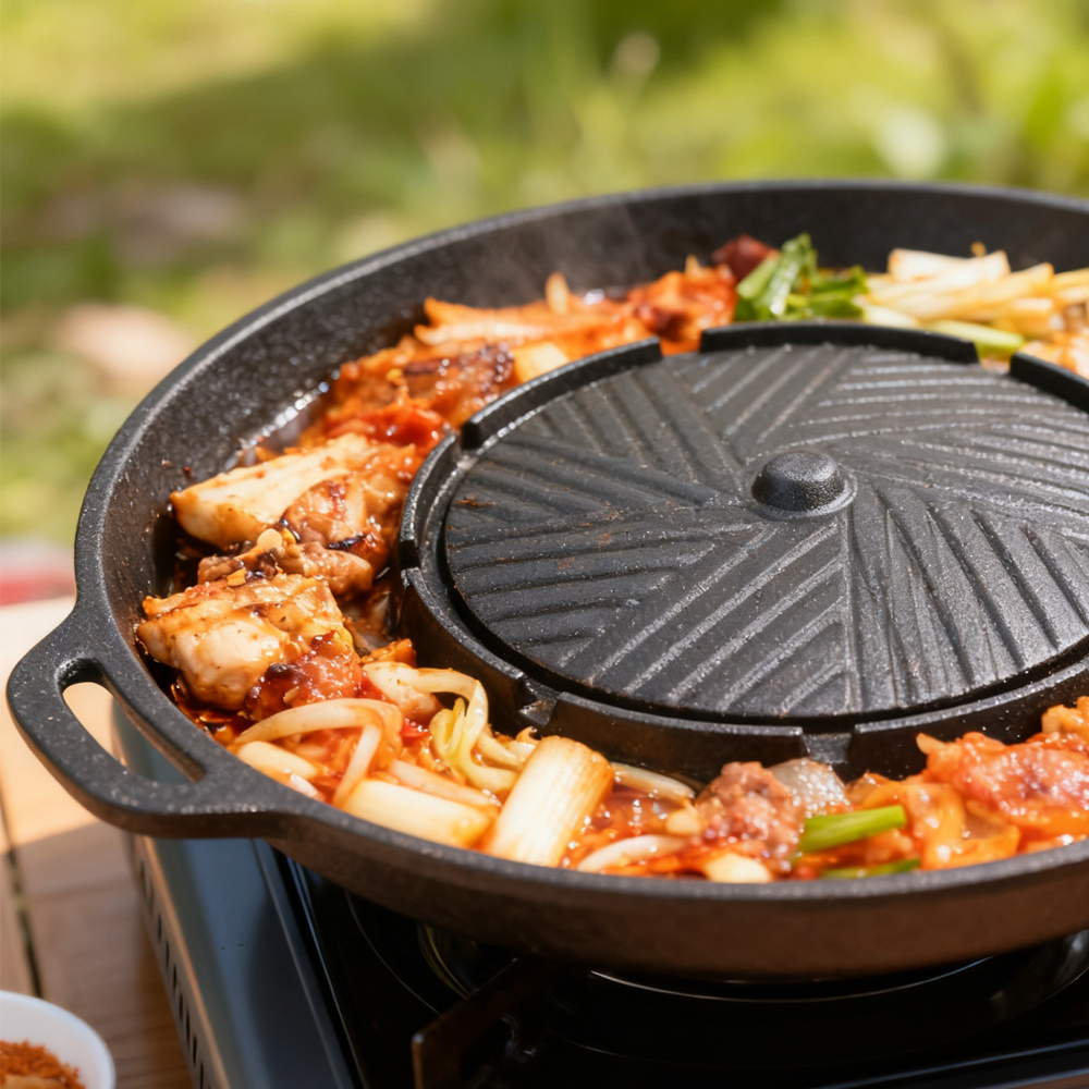 KOSUN الكورية شواء شواء عموم 2 - مراجعة Camping Cooking Plate وسعره