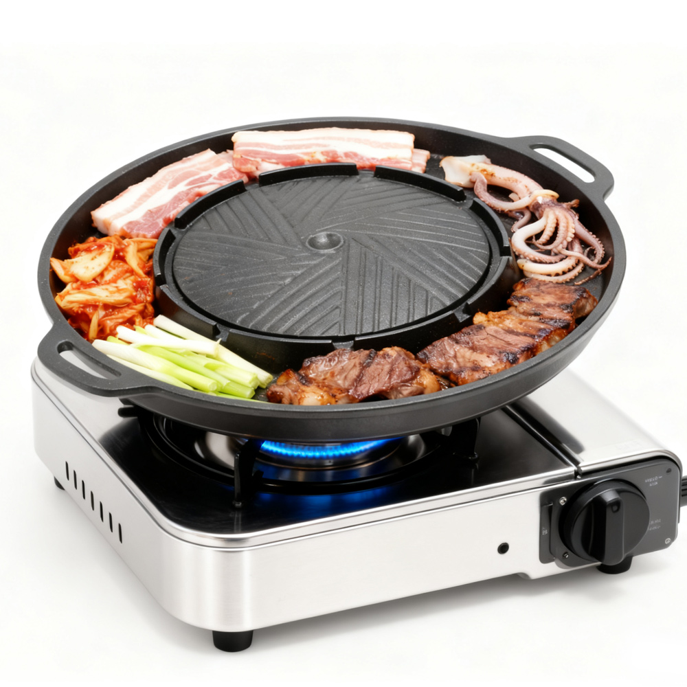 KOSUN الكورية شواء شواء عموم 2 - مراجعة Camping Cooking Plate وسعره