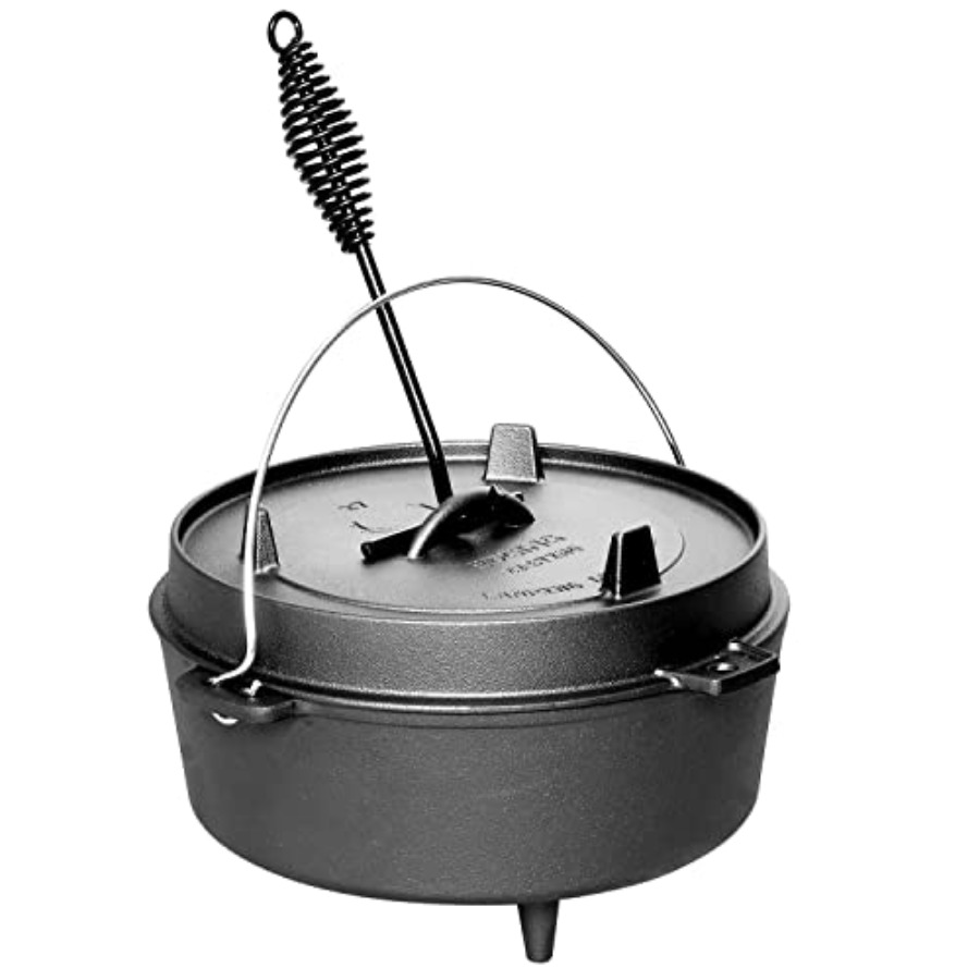 قدر هولندي من الحديد الزهر مسب - مراجعة Camping Cooking Dutch Oven وسعره