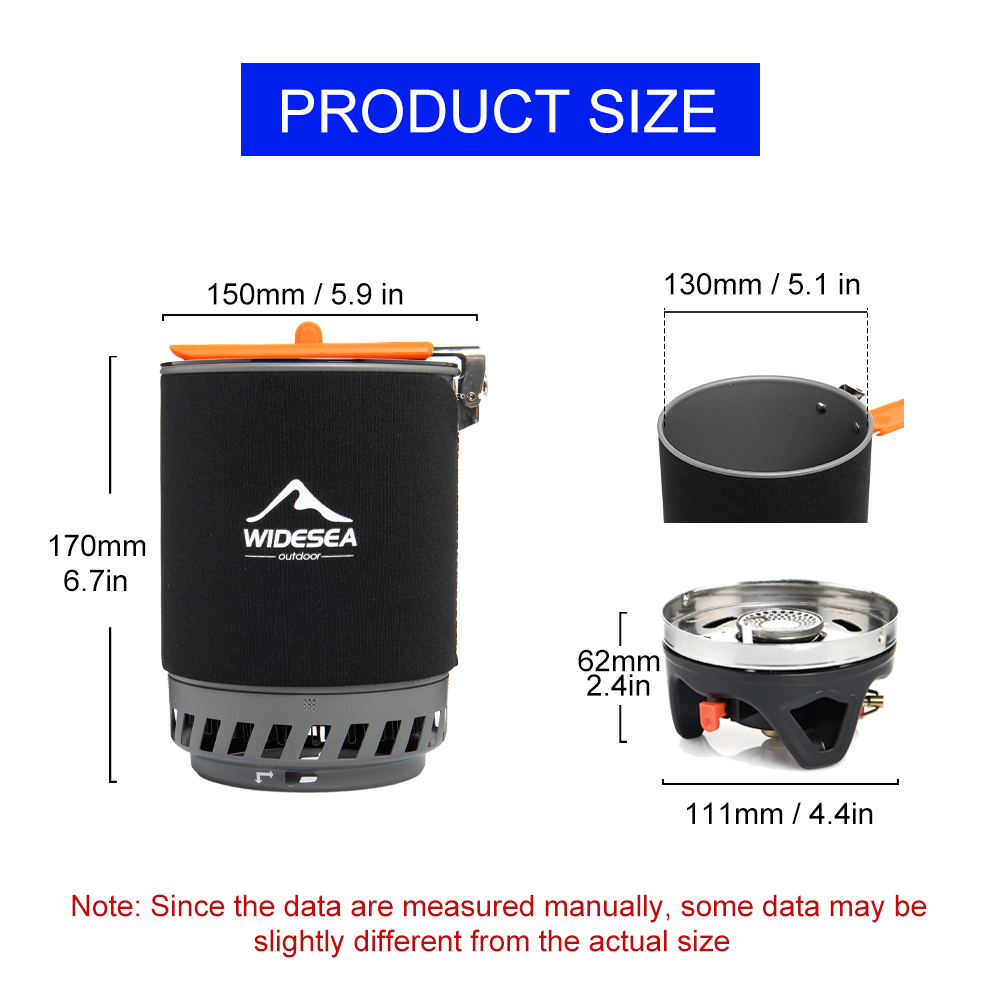 Widesea نظام الطبخ التخييم مع  - مراجعة Camping Cooking Gas Stove وسعره
