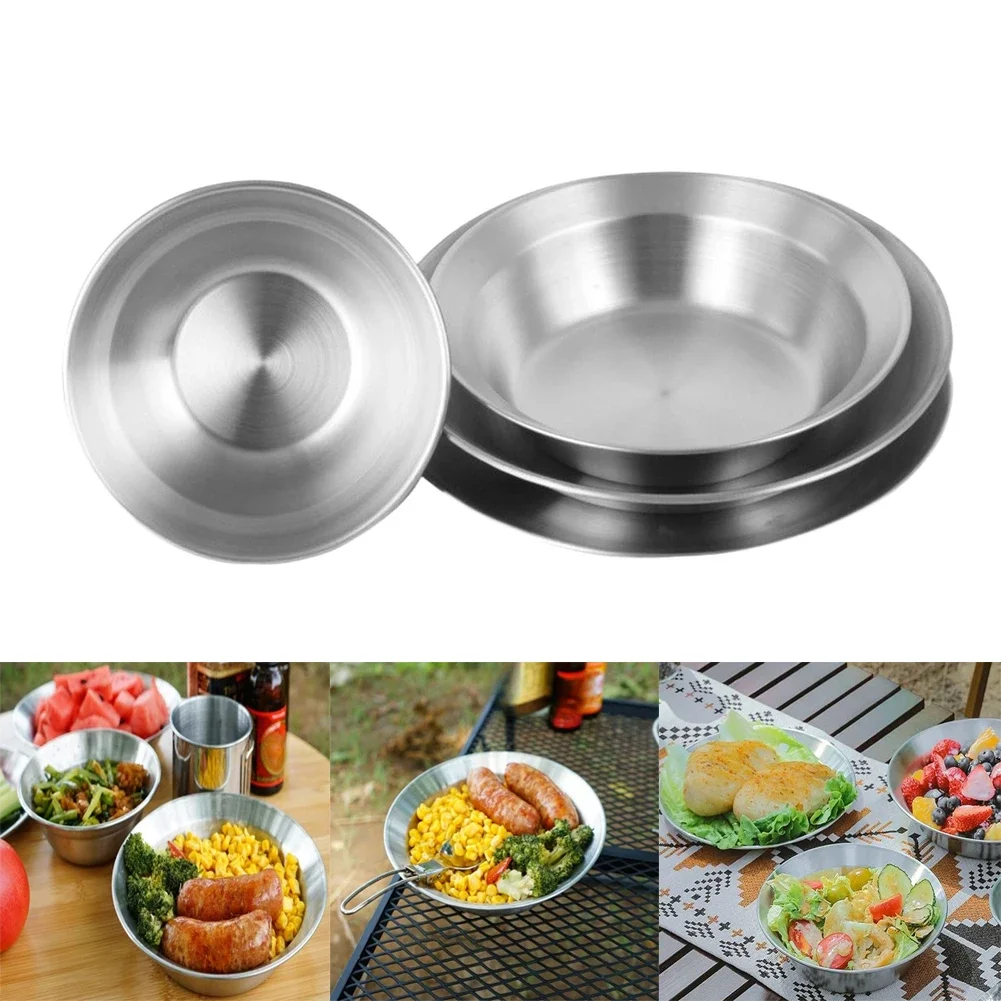 مجموعة أدوات مائدة من الفولاذ  - مراجعة Camping Cooking Plate وسعره