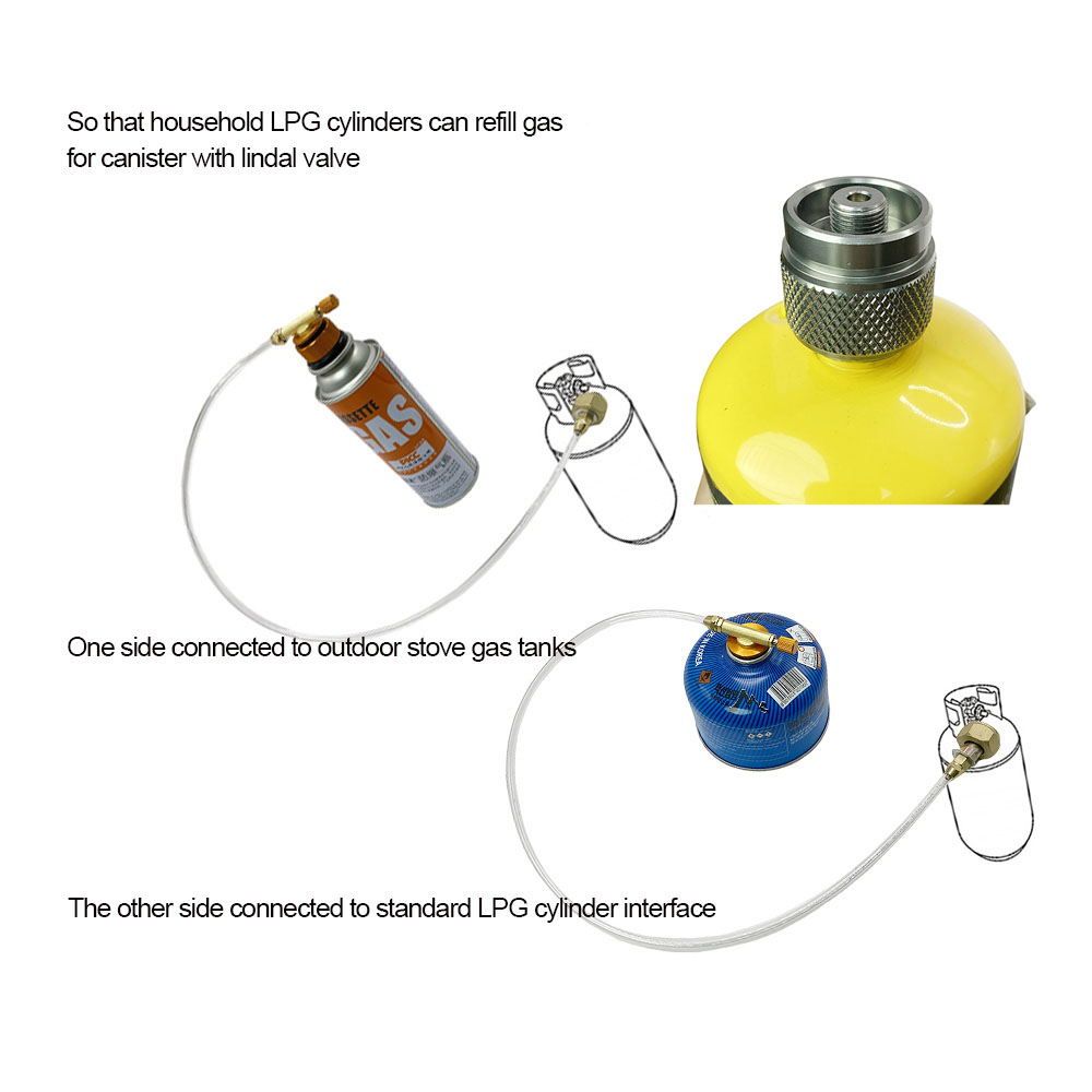 محول إعادة تعبئة الغاز في الهو - مراجعة Camping Cooking Gas Stove وسعره