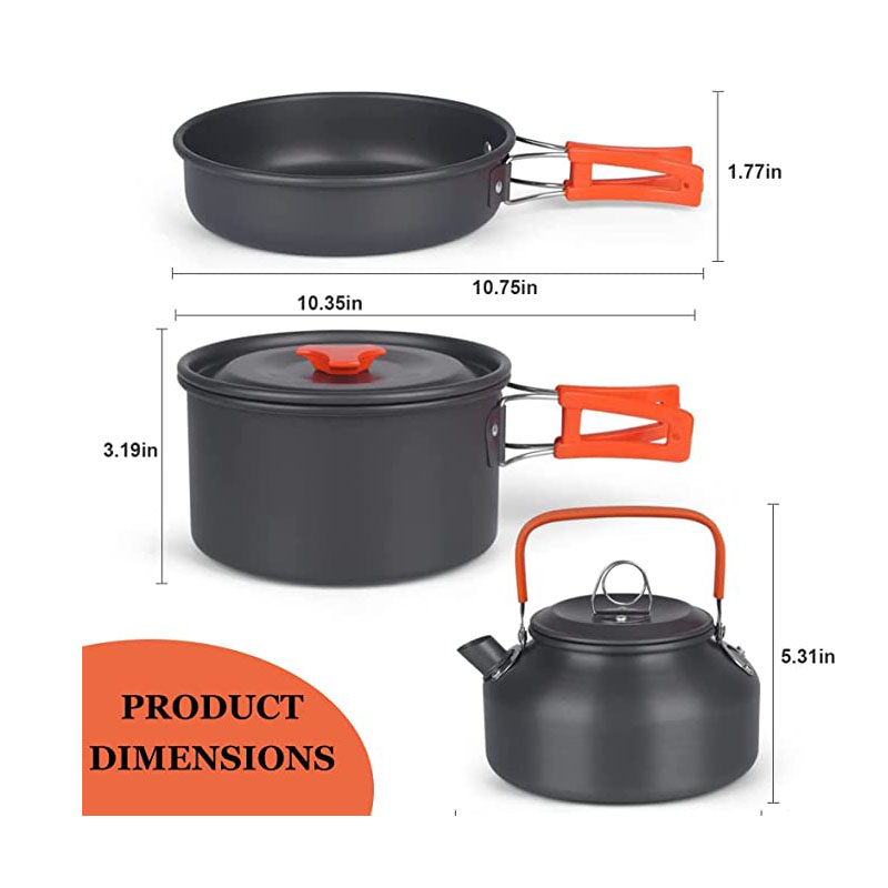 طقم أدوات طهي من الألومنيوم لل - مراجعة Camping Cooking Equipment Bag وسعره