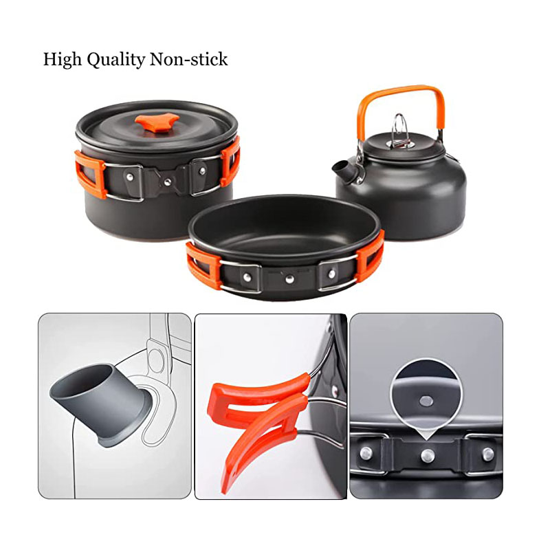 طقم أدوات طهي من الألومنيوم لل - مراجعة Camping Cooking Equipment Bag وسعره
