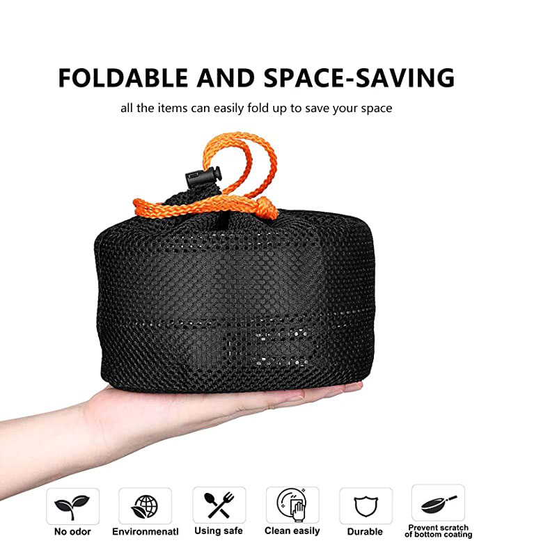 طقم أدوات طهي من الألومنيوم لل - مراجعة Camping Cooking Equipment Bag وسعره