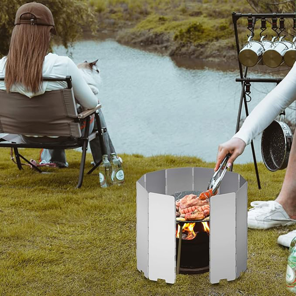 واقي رياح خفيف الوزن قابل للطي - مراجعة Camping Cooking Plate وسعره