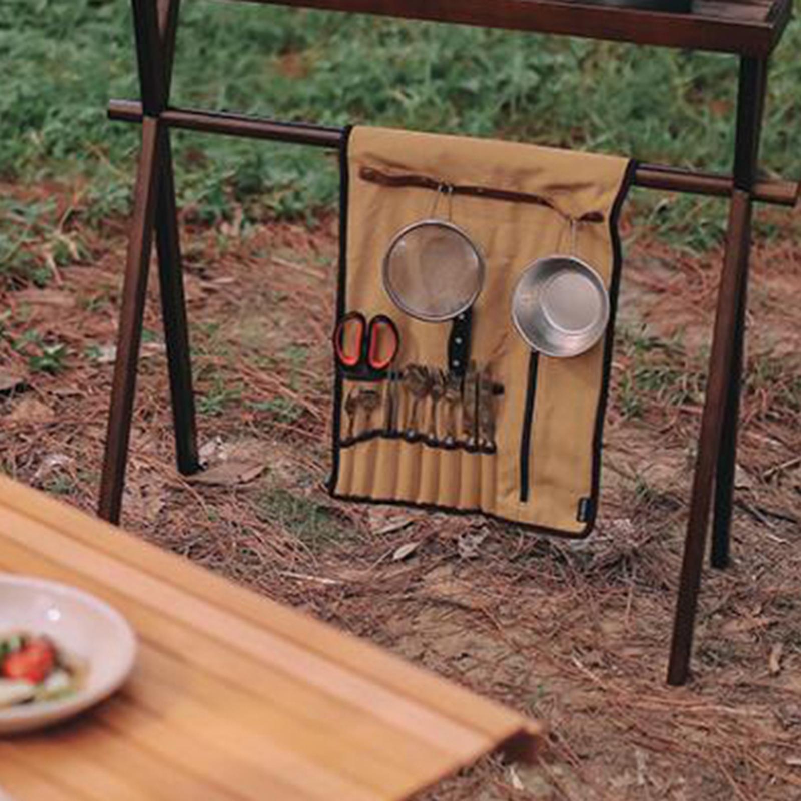 أدوات التخييم المحمولة نشمر حق - مراجعة Camping Cooking Roll وسعره