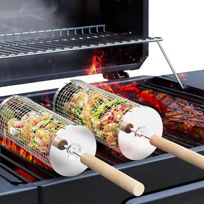 سلة شواء من الفولاذ المقاوم لل - مراجعة Camping Cooking Basket وسعره