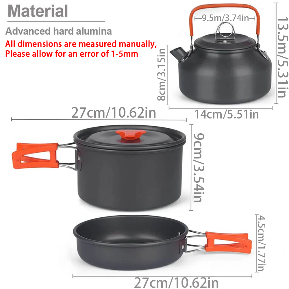 1 قطعة/1 مجموعة التخييم تجهيزا - مراجعة Camping Cooking Equipment Bag وسعره