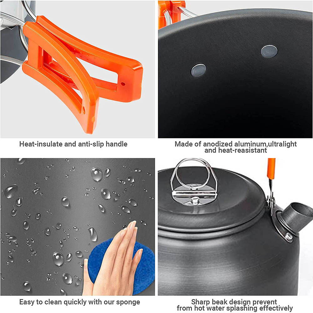 1 قطعة/1 مجموعة التخييم تجهيزا - مراجعة Camping Cooking Equipment Bag وسعره