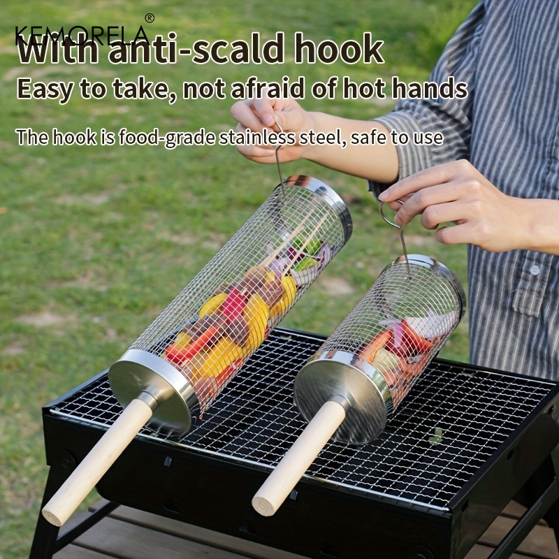مجموعة سلة شواء دائرية، قفص شو - مراجعة Camping Cooking Basket وسعره
