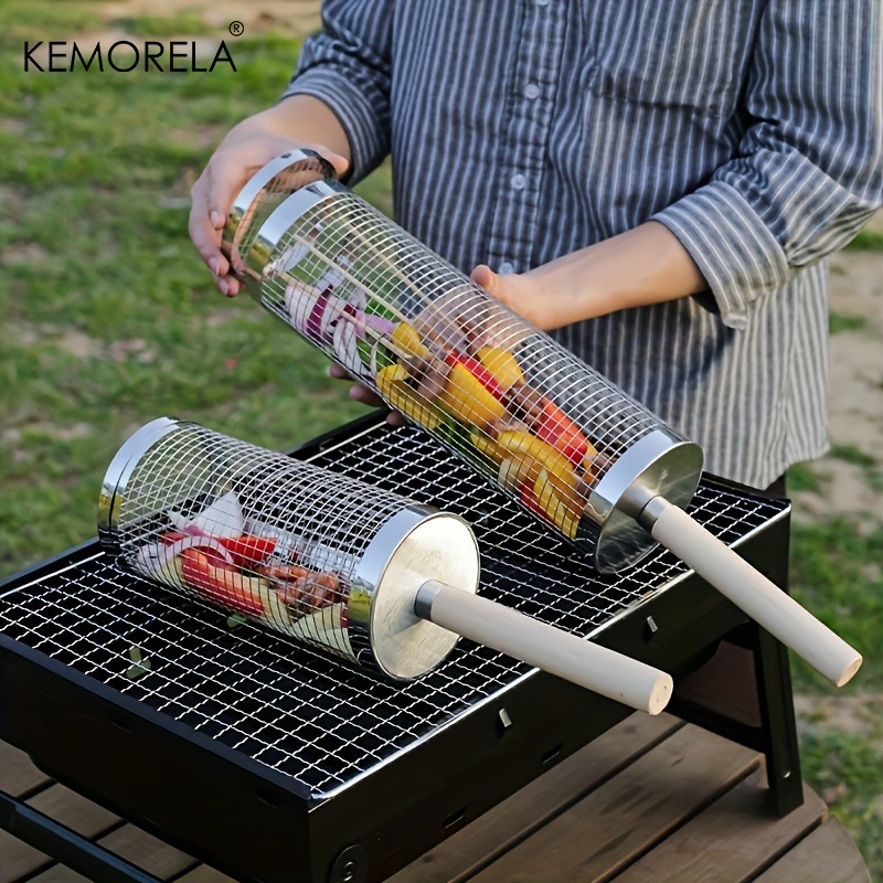 مجموعة سلة شواء دائرية، قفص شو - مراجعة Camping Cooking Basket وسعره