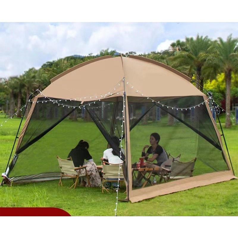 خيمة تخييم شبكية، مقاومة للشمس - مراجعة Camping Cooking Canopy وسعره