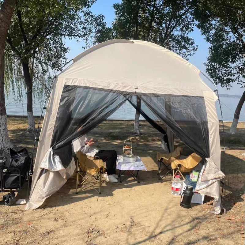 خيمة تخييم خارجية للحماية من ا - مراجعة Camping Cooking Canopy وسعره