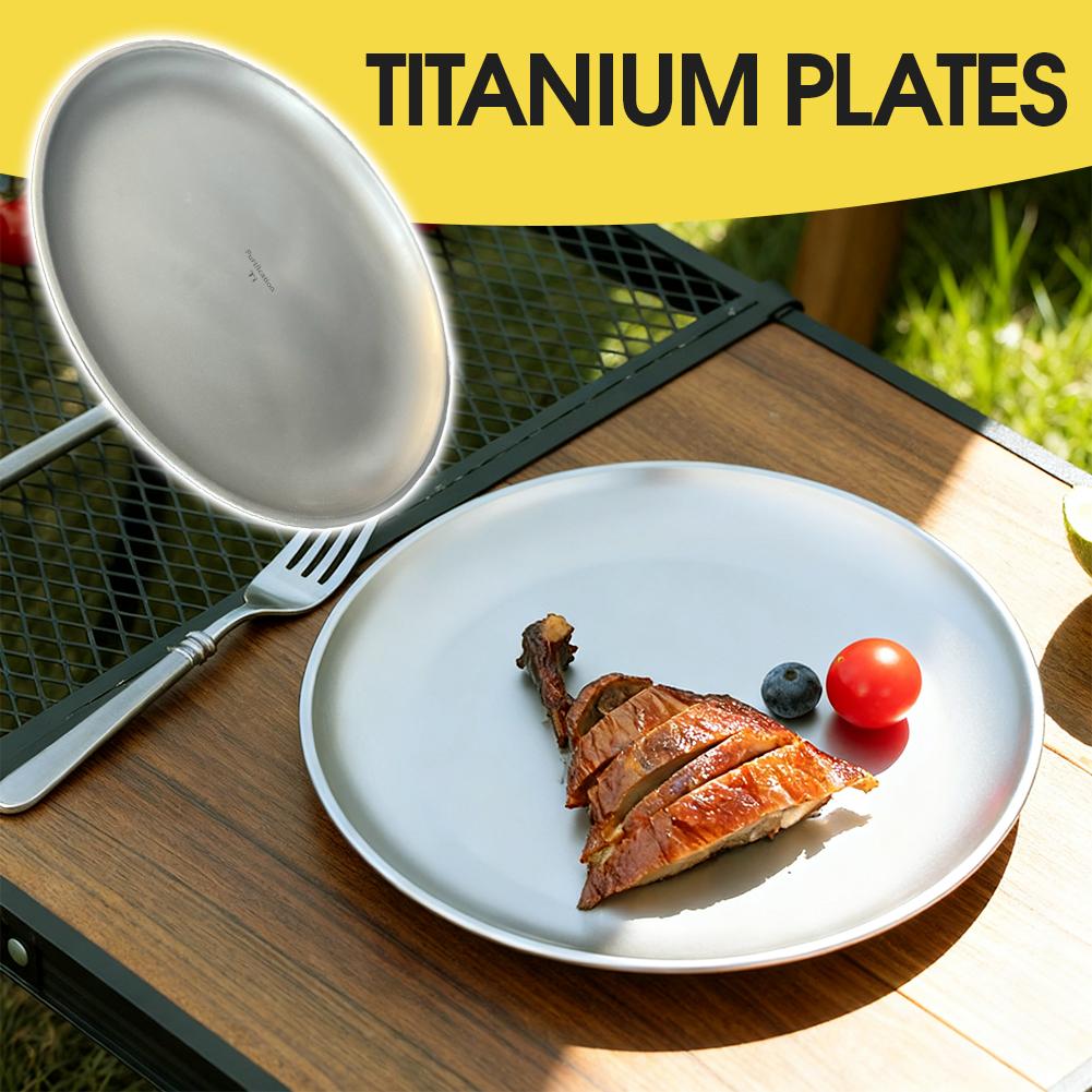 طبق تخييم من التيتانيوم النقي  - مراجعة Camping Cooking Plate وسعره