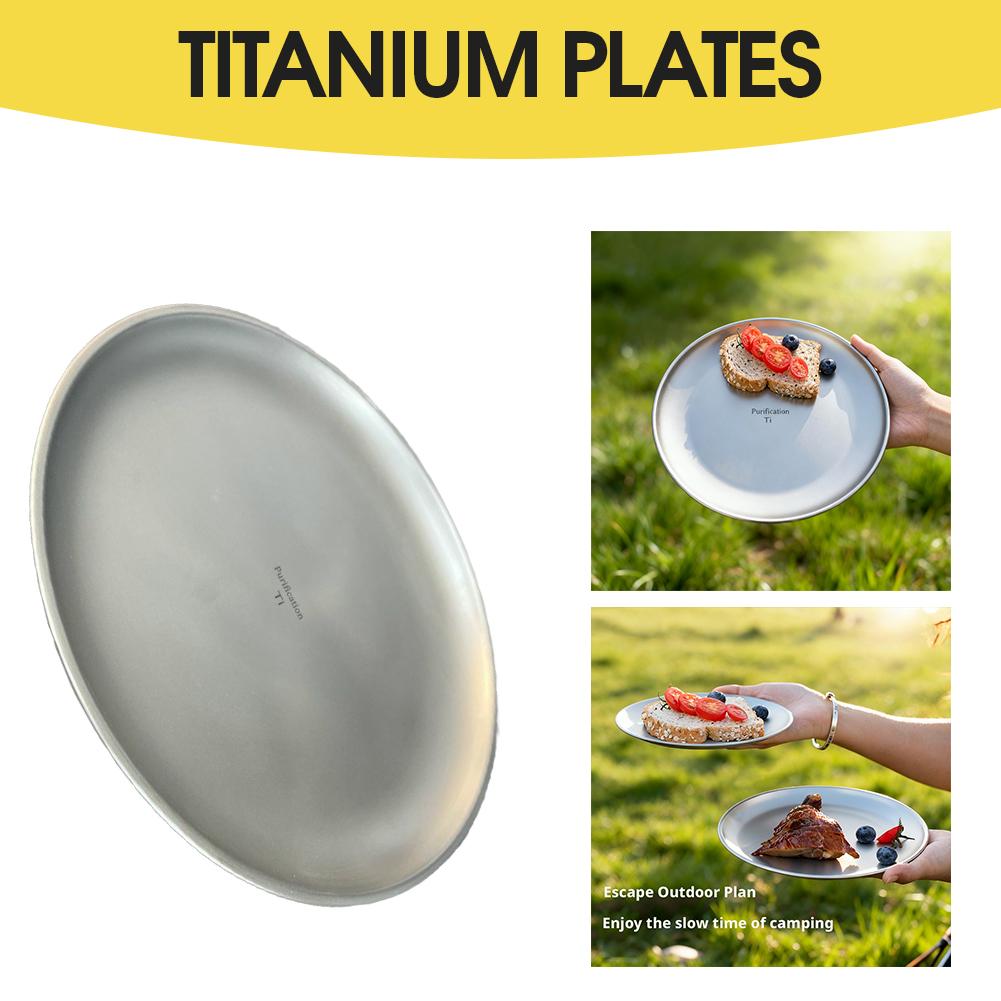 طبق تخييم من التيتانيوم النقي  - مراجعة Camping Cooking Plate وسعره