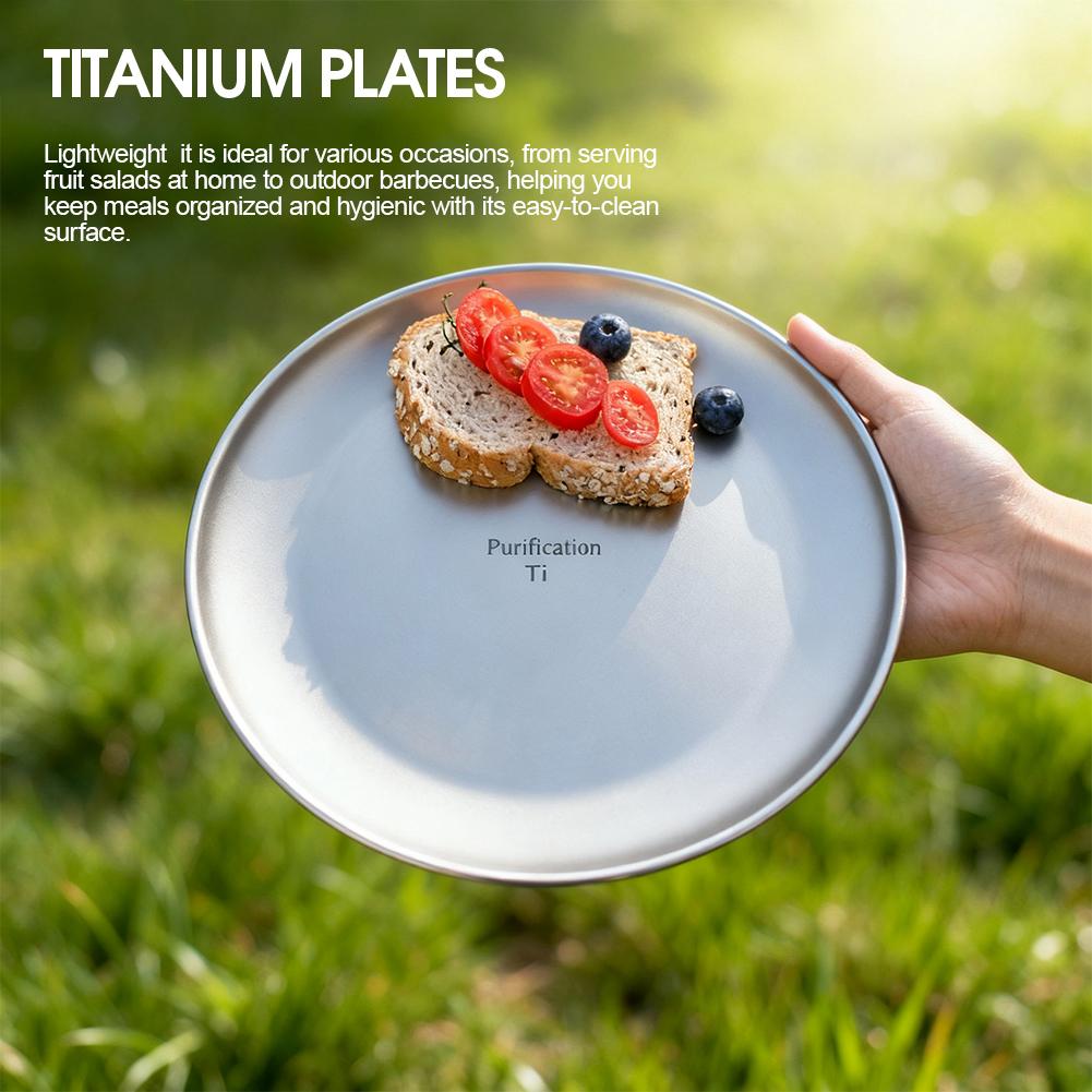 طبق تخييم من التيتانيوم النقي  - مراجعة Camping Cooking Plate وسعره