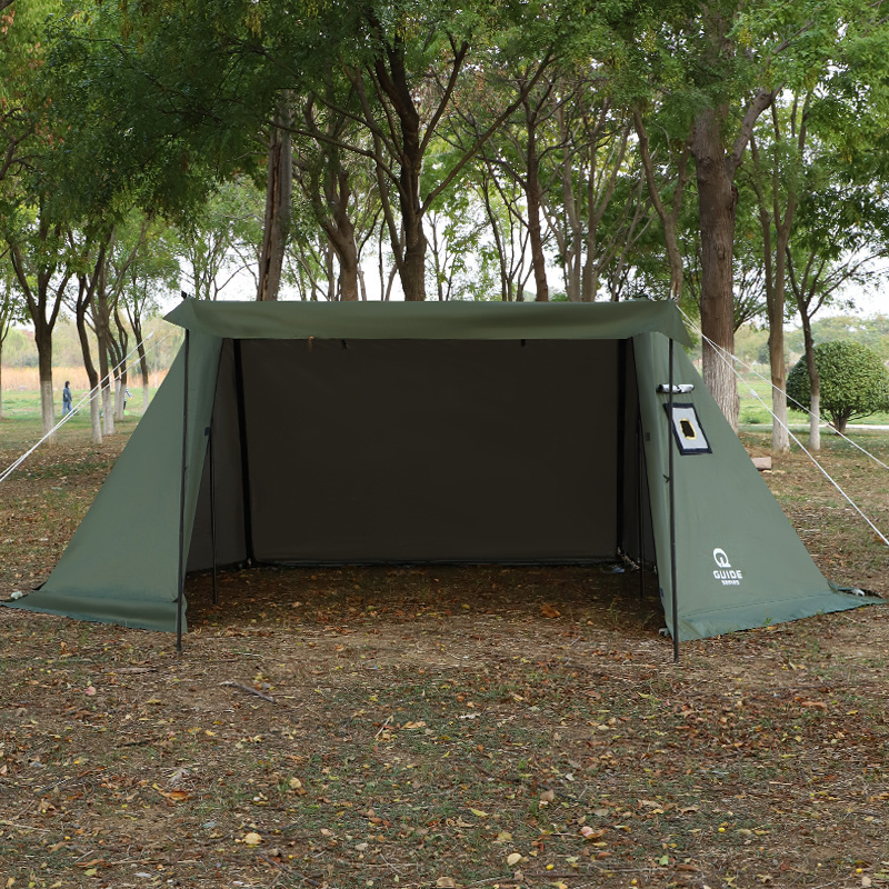 مظلة تخييم خارجية مزدوجة القمة - مراجعة Camping Cooking Canopy وسعره