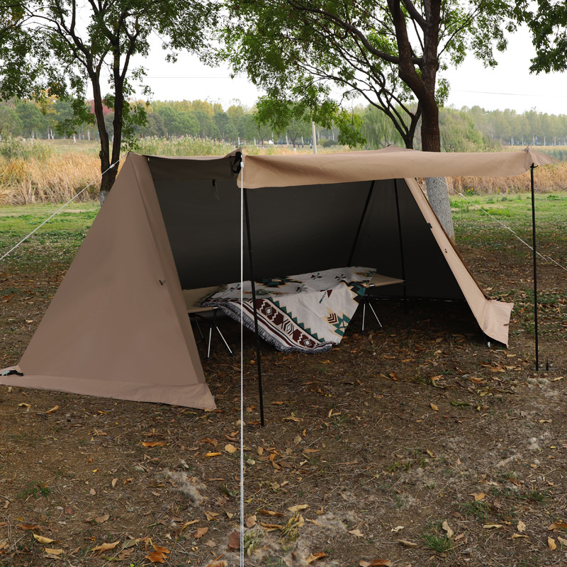 مظلة تخييم خارجية مزدوجة القمة - مراجعة Camping Cooking Canopy وسعره