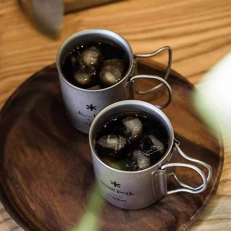 كوب تيتانيوم قابل للطي من سنو  - مراجعة Camping Cooking Cup وسعره
