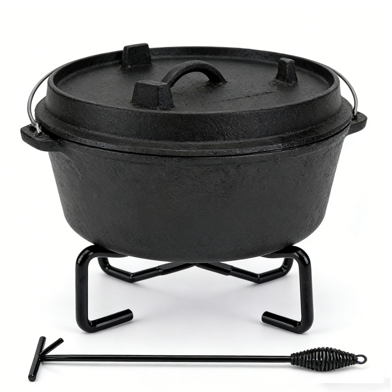 حامل أواني قابل للطي 4 في 1، أ - مراجعة Camping Cooking Dutch Oven وسعره
