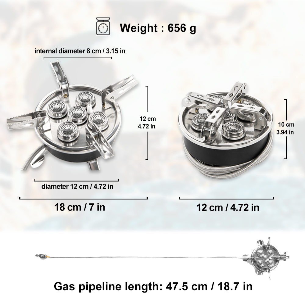 Widesea التخييم 5in1 موقد غاز  - مراجعة Camping Cooking Plate وسعره