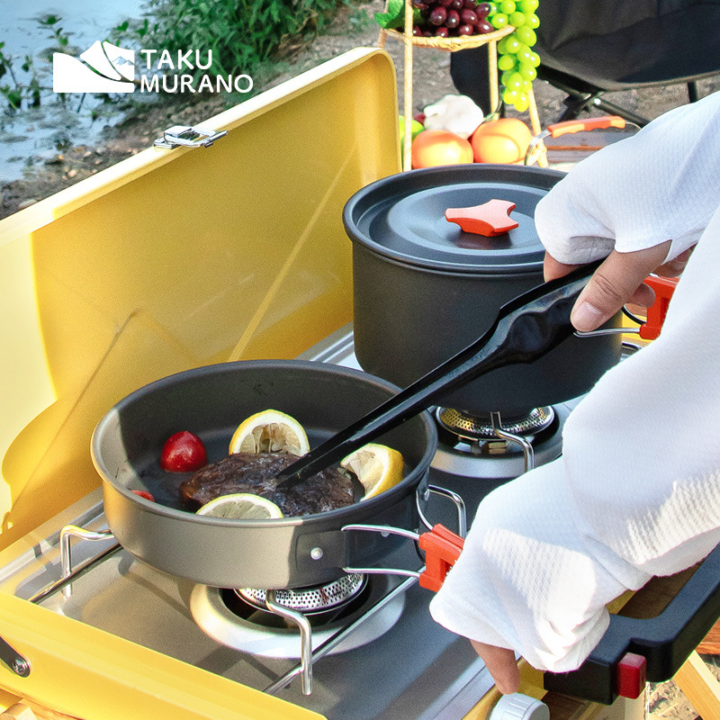 مجموعة أدوات الطهي للتخييم، أو - مراجعة Camping Cooking Basket وسعره