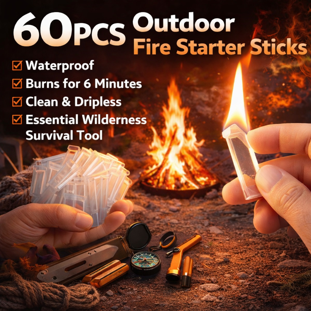 60 قطعة من أعواد إشعال النار ا - مراجعة Camping Cooking Fire وسعره