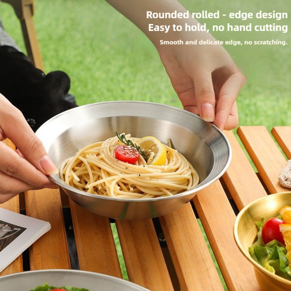 طقم أدوات مائدة من الفولاذ الم - مراجعة Camping Cooking Plate وسعره