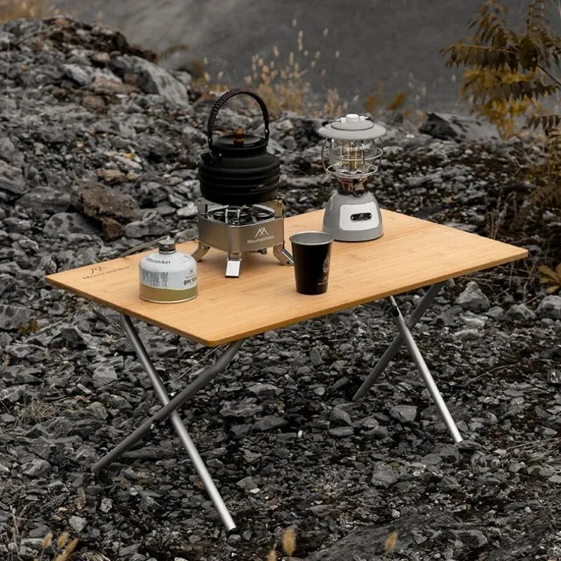 طاولة قابلة للطي من الخيزران م - مراجعة Camping Cooking Table وسعره